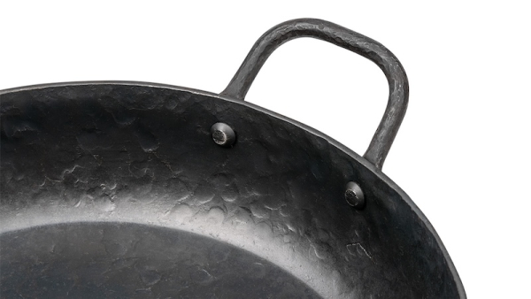 Stielansatz Forged geschmiedete Eisenpfanne 20 mit Stiel